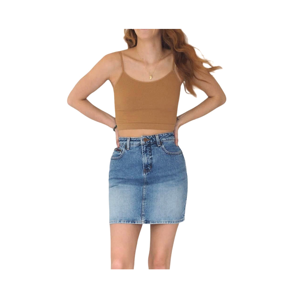 Y2k‎ Vintage LEI Jean Mini Skirt Mid Rise Medium Wash Size 1